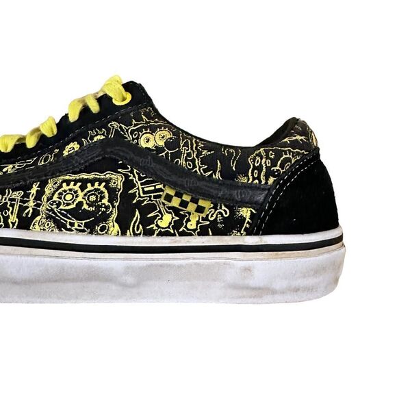 Vans~SpongeBob "Skate Old Skool" Sneakers (Gigliotti)Classic Skate Shoes Size 10 - Picture 9 of 14